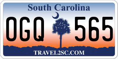 SC license plate OGQ565