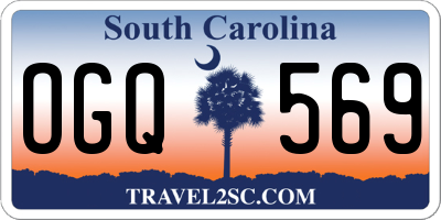 SC license plate OGQ569
