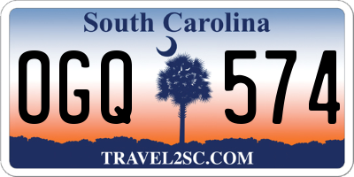 SC license plate OGQ574