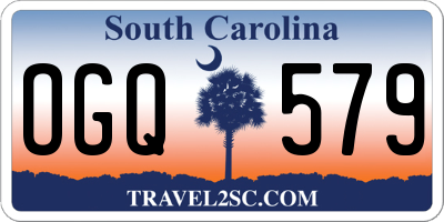 SC license plate OGQ579