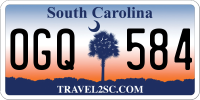 SC license plate OGQ584