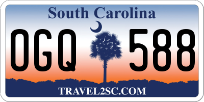 SC license plate OGQ588