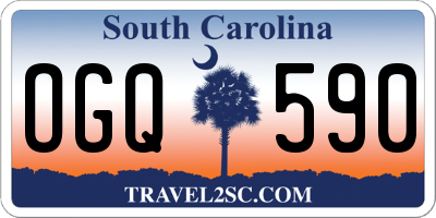 SC license plate OGQ590