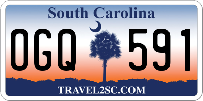 SC license plate OGQ591