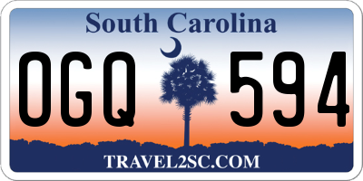SC license plate OGQ594