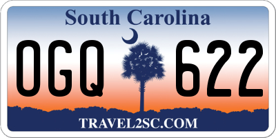 SC license plate OGQ622