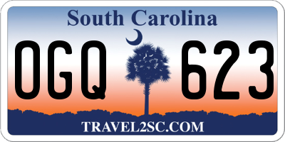 SC license plate OGQ623