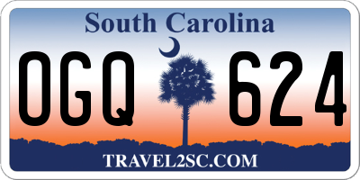 SC license plate OGQ624