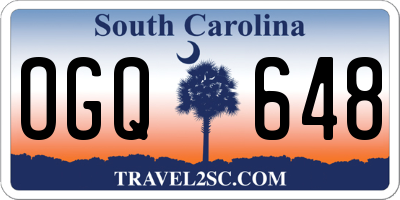 SC license plate OGQ648