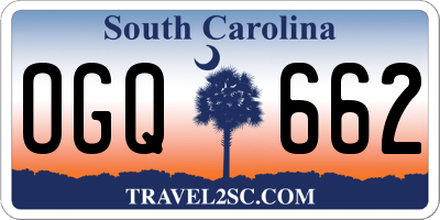 SC license plate OGQ662