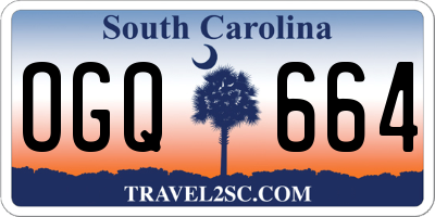 SC license plate OGQ664