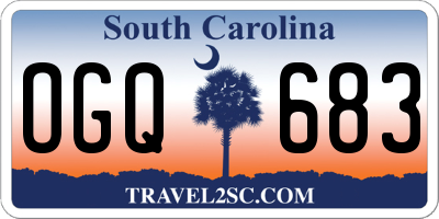 SC license plate OGQ683