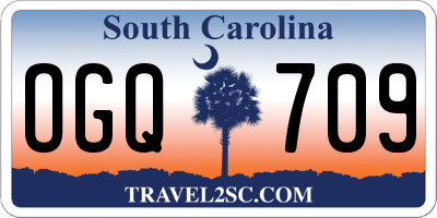 SC license plate OGQ709