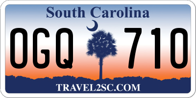 SC license plate OGQ710