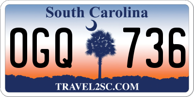 SC license plate OGQ736