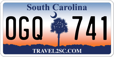 SC license plate OGQ741