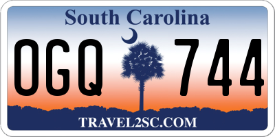 SC license plate OGQ744