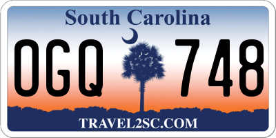 SC license plate OGQ748