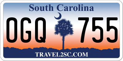 SC license plate OGQ755