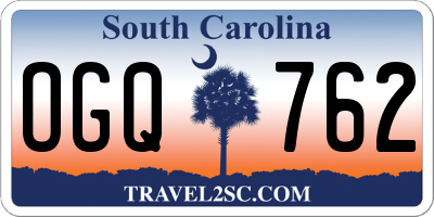SC license plate OGQ762