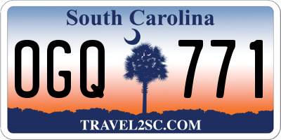 SC license plate OGQ771