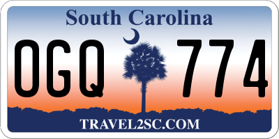SC license plate OGQ774
