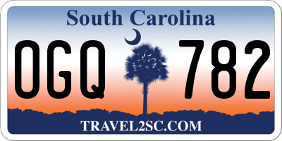 SC license plate OGQ782