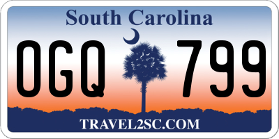SC license plate OGQ799