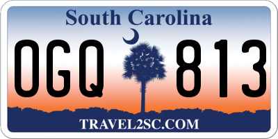 SC license plate OGQ813