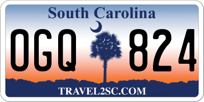 SC license plate OGQ824
