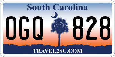 SC license plate OGQ828