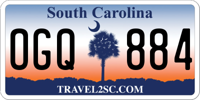 SC license plate OGQ884