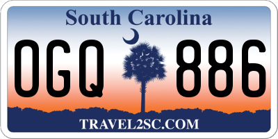 SC license plate OGQ886