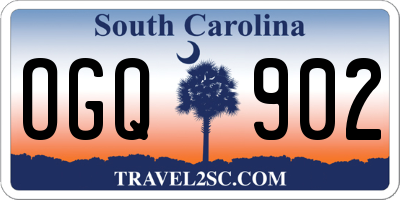 SC license plate OGQ902