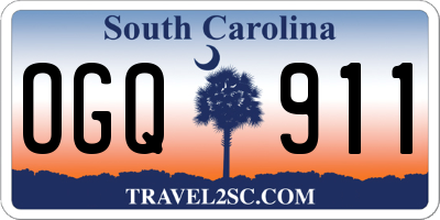 SC license plate OGQ911