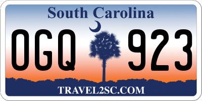 SC license plate OGQ923