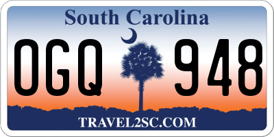 SC license plate OGQ948