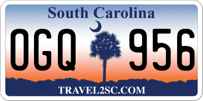 SC license plate OGQ956