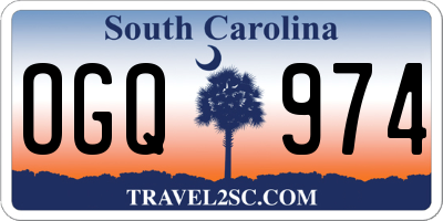 SC license plate OGQ974