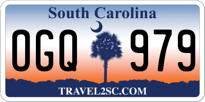 SC license plate OGQ979