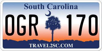SC license plate OGR170