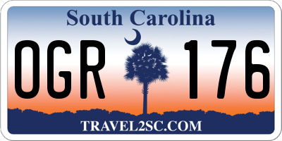 SC license plate OGR176