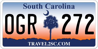 SC license plate OGR272