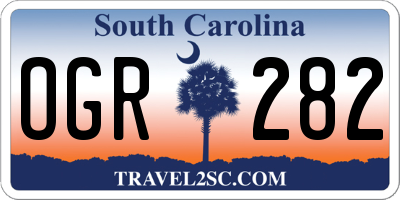 SC license plate OGR282