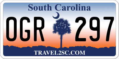 SC license plate OGR297