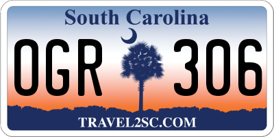 SC license plate OGR306