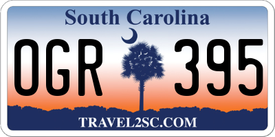 SC license plate OGR395
