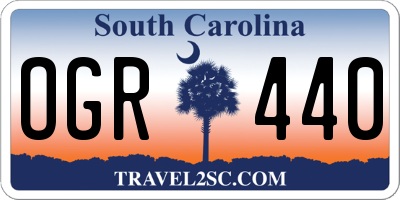 SC license plate OGR440