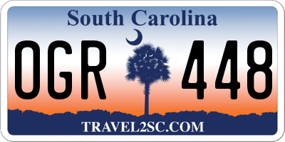 SC license plate OGR448