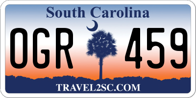 SC license plate OGR459